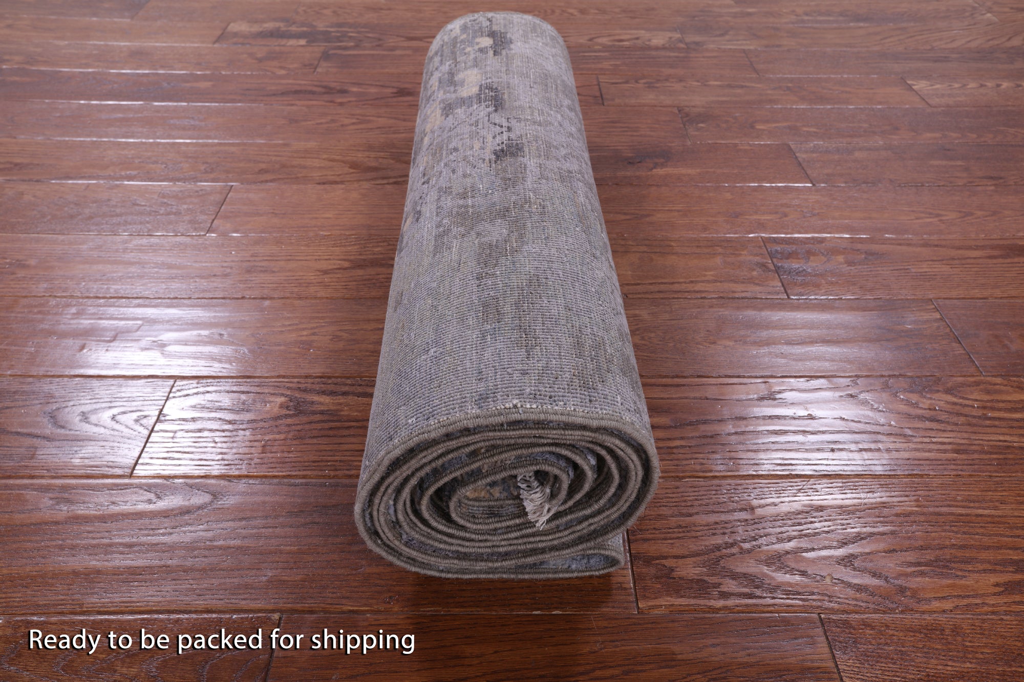 Abstract Modern Handmade Wool & Silk Runner Rug - 2' 7" X 11' 10" - Golden Nile