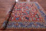 Persian Fine Serapi Hand Knotted Wool Rug - 9' 1" X 11' 9" - Golden Nile