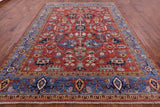 Persian Fine Serapi Hand Knotted Wool Rug - 9' 1" X 11' 9" - Golden Nile