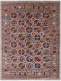 Turkmen Ersari Hand Knotted Wool Rug - 8' 4" X 10' 10" - Golden Nile
