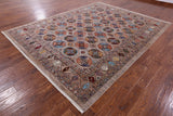 Turkmen Ersari Hand Knotted Wool Rug - 8' 4" X 10' 10" - Golden Nile