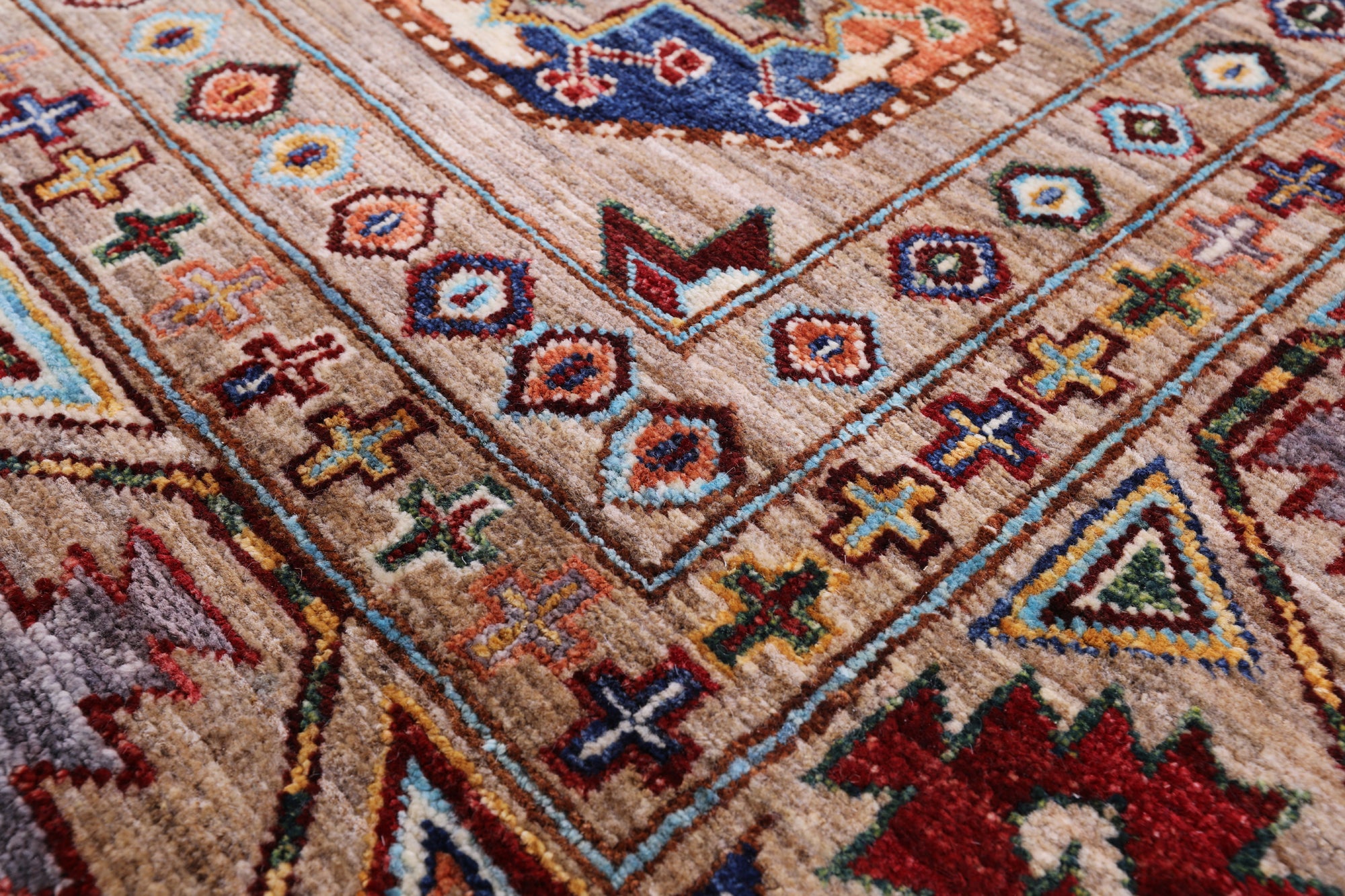 Turkmen Ersari Hand Knotted Wool Rug - 8' 4" X 10' 10" - Golden Nile