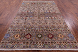 Khorjin Persian Gabbeh Hand Knotted Wool Rug - 6' 8" X 10' 0" - Golden Nile