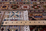 Khorjin Persian Gabbeh Hand Knotted Wool Rug - 6' 8" X 10' 0" - Golden Nile