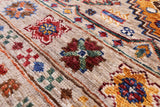 Khorjin Persian Gabbeh Handmade Wool Rug - 5' 9" X 8' 2" - Golden Nile