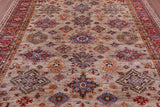 Super Kazak Handmade Wool Rug - 8' 0" X 9' 4" - Golden Nile