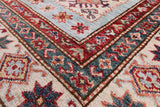 Blue Super Kazak Hand Knotted Wool Rug - 5' 8" X 8' 0" - Golden Nile