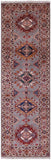 Super Kazak Hand Knotted Wool Runner Rug - 2' 8" X 8' 7" - Golden Nile