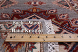 Super Kazak Hand Knotted Wool Runner Rug - 2' 8" X 8' 7" - Golden Nile