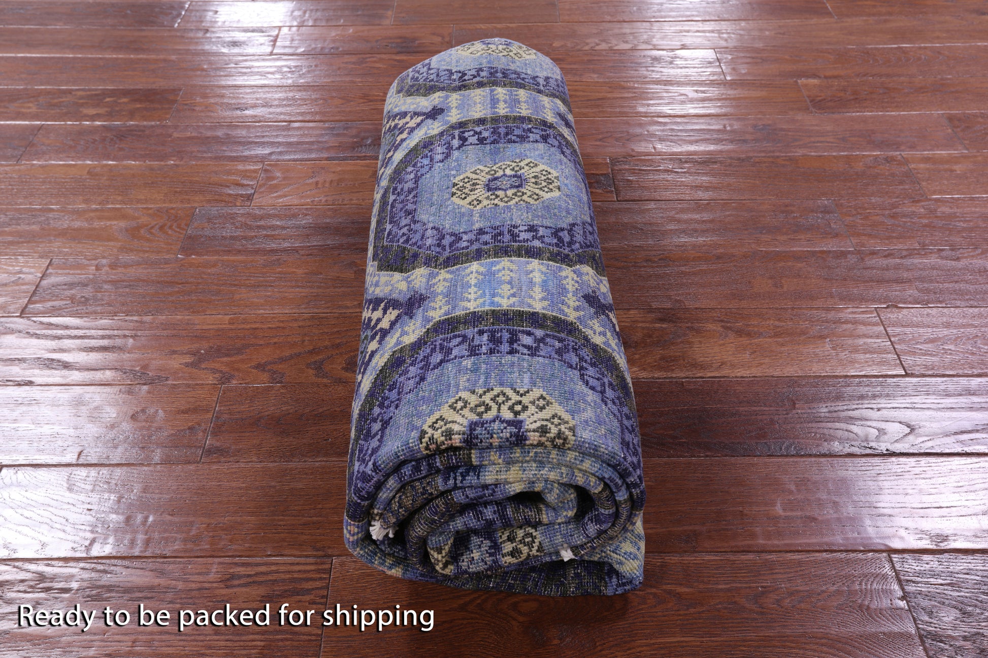 Geometric Persian Mamluk Hand Knotted Wool Rug - 5' 7" X 8' 2" - Golden Nile