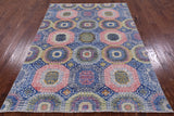 Geometric Persian Mamluk Hand Knotted Wool Rug - 5' 7" X 7' 9" - Golden Nile