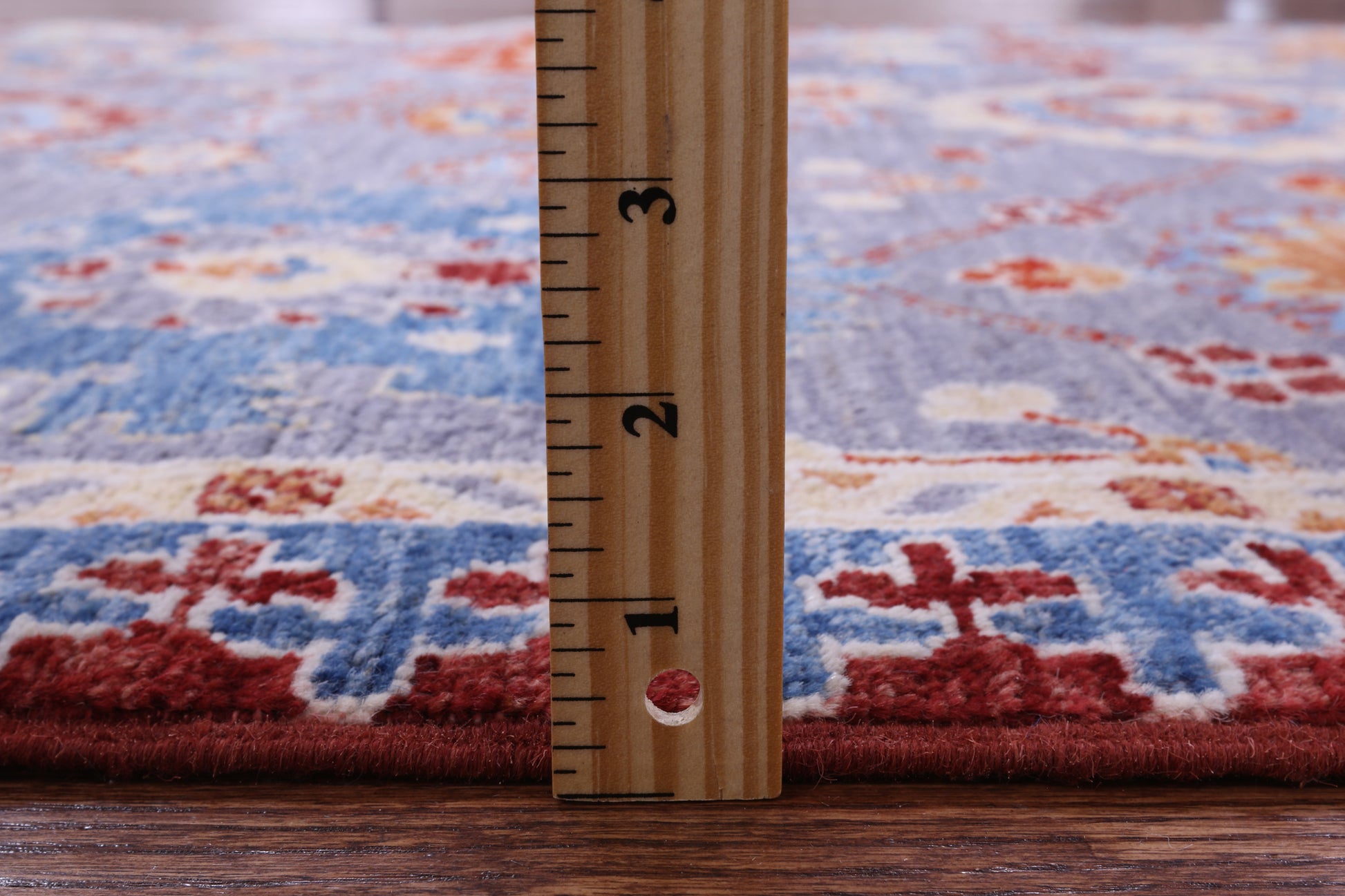 Grey Persian Fine Serapi Hand Knotted Wool Rug - 3' 10" X 5' 10" - Golden Nile