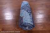 Blue Geometric Persian Mamluk Hand Knotted Wool Rug - 4' 11" X 6' 5" - Golden Nile