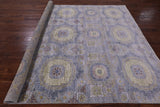 Geometric Persian Mamluk Handmade Wool Rug - 8' 0" X 9' 10" - Golden Nile