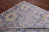 Geometric Persian Mamluk Handmade Wool Rug - 8' 0" X 9' 10" - Golden Nile