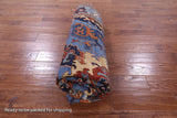 Blue Persian Fine Serapi Hand Knotted Wool Rug - 6' 1" X 9' 1" - Golden Nile