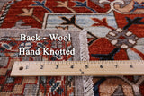 Turkmen Ersari Hand Knotted Wool Rug - 6' 2" X 8' 11" - Golden Nile