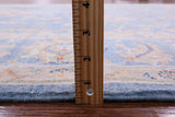 Blue Peshawar Hand Knotted Wool Rug - 6' 8" X 9' 8" - Golden Nile