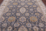 Grey Peshawar Handmade Wool Rug - 8' 1" X 9' 6" - Golden Nile