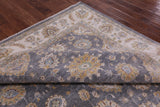 Grey Peshawar Handmade Wool Rug - 8' 1" X 9' 6" - Golden Nile