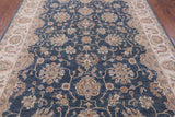 Blue Peshawar Handmade Wool Rug - 8' 2" X 10' 0" - Golden Nile