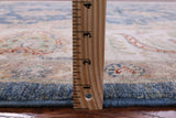 Blue Peshawar Handmade Wool Rug - 8' 2" X 10' 0" - Golden Nile