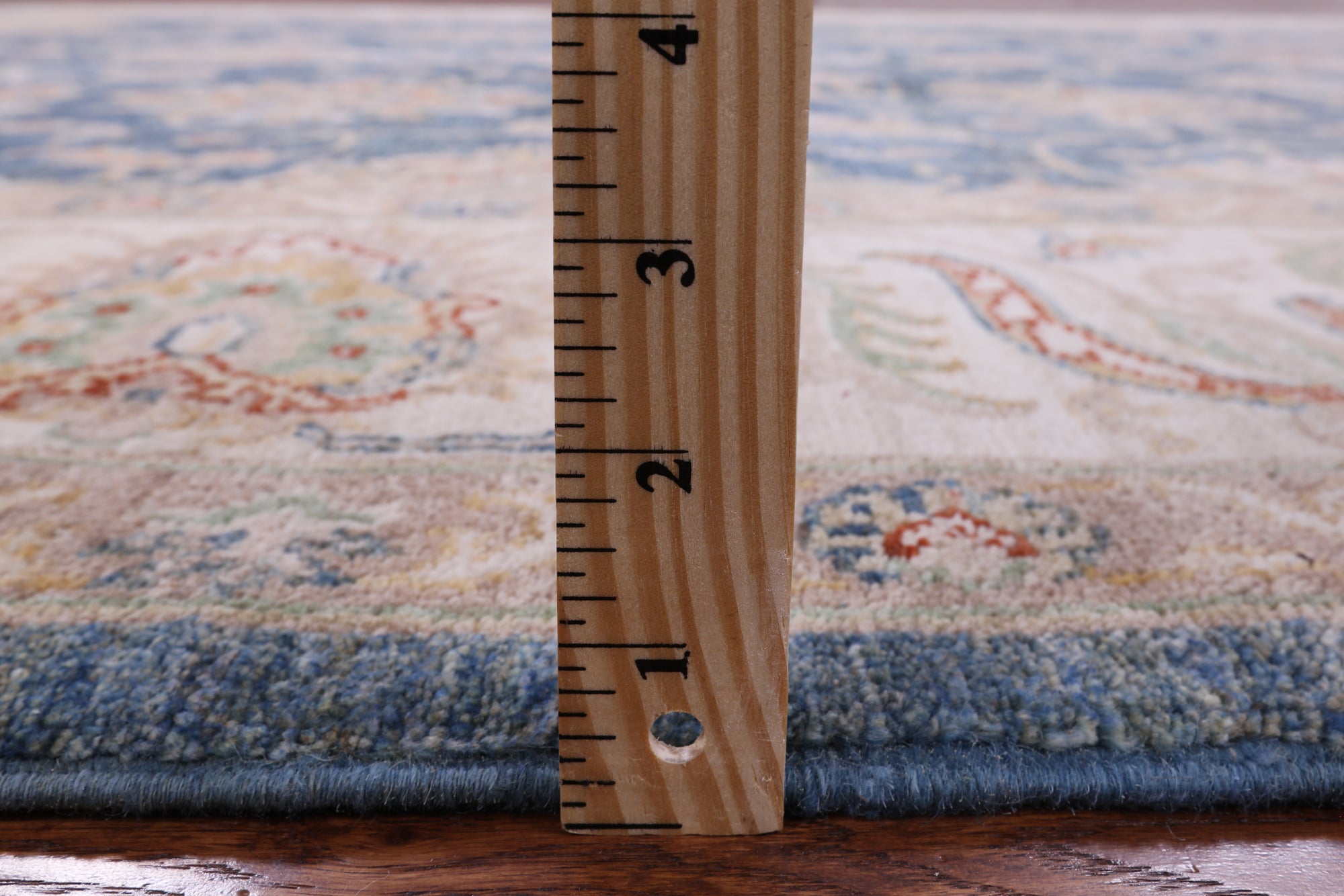 Blue Peshawar Handmade Wool Rug - 8' 2" X 10' 0" - Golden Nile