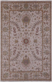 Ivory Peshawar Handmade Wool Rug - 6' 4" X 9' 8" - Golden Nile