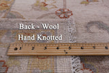 Ivory Peshawar Handmade Wool Rug - 6' 4" X 9' 8" - Golden Nile