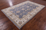 Grey Peshawar Handmade Wool Rug - 6' 4" X 9' 8" - Golden Nile