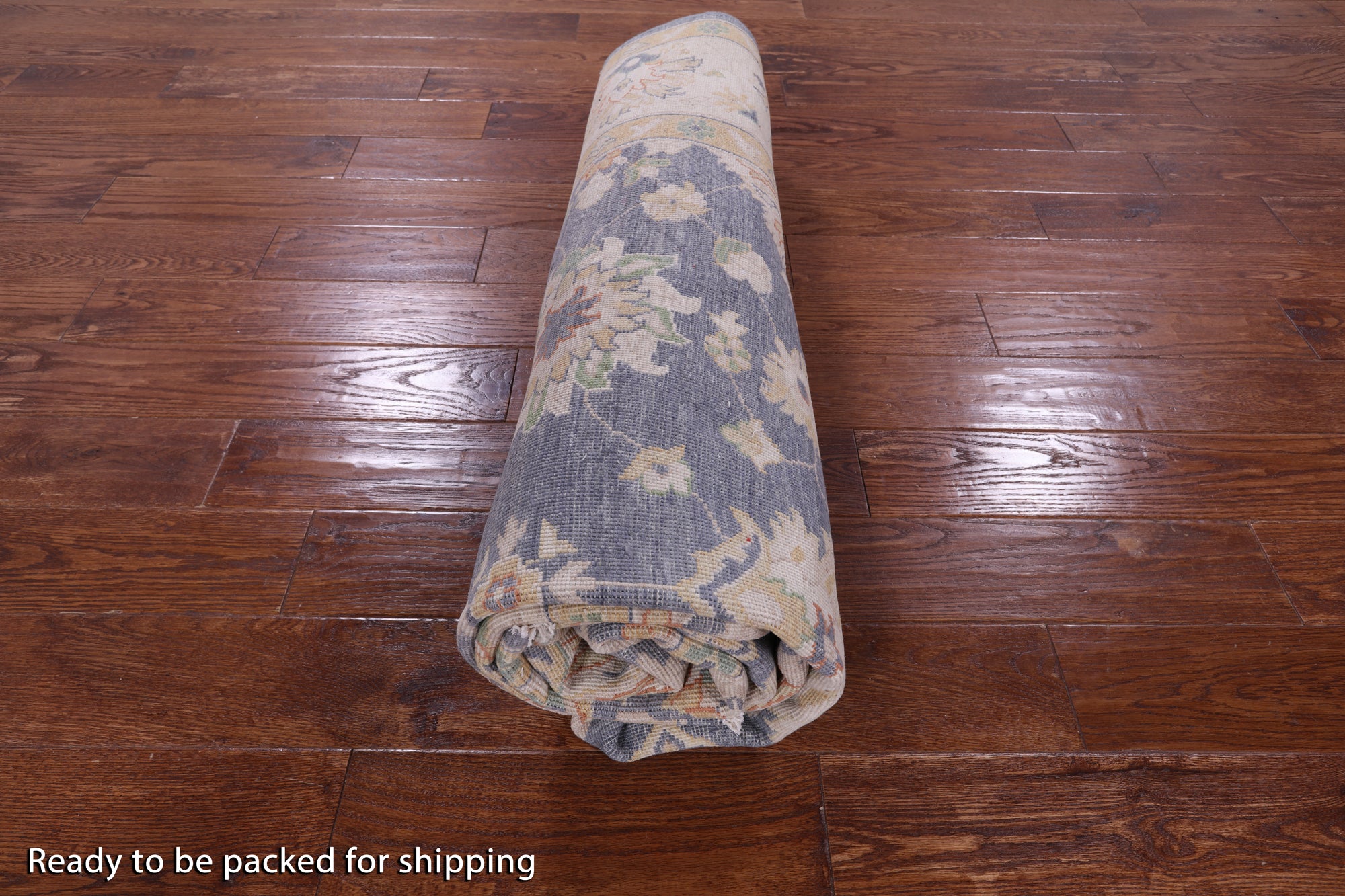 Grey Peshawar Handmade Wool Rug - 6' 4" X 9' 8" - Golden Nile