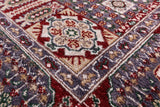 Geometric Persian Mamluk Hand Knotted Wool Rug - 5' 2" X 6' 6" - Golden Nile