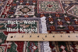 Geometric Persian Mamluk Hand Knotted Wool Rug - 5' 2" X 6' 6" - Golden Nile