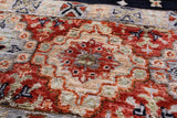 Round Tribal Persian Gabbeh Hand Knotted Wool Rug - 6' 7" X 6' 7" - Golden Nile