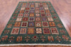 Tribal Persian Gabbeh Hand Knotted Wool Rug - 6' 8" X 9' 7" - Golden Nile