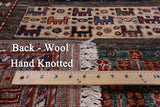 Persian Gabbeh Hand Knotted Wool Rug - 6' 11" X 9' 9" - Golden Nile