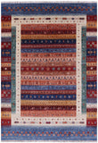 Tribal Persian Gabbeh Hand Knotted Wool Rug - 6' 7" X 9' 7" - Golden Nile