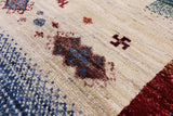 Tribal Persian Gabbeh Hand Knotted Wool Rug - 6' 7" X 9' 7" - Golden Nile