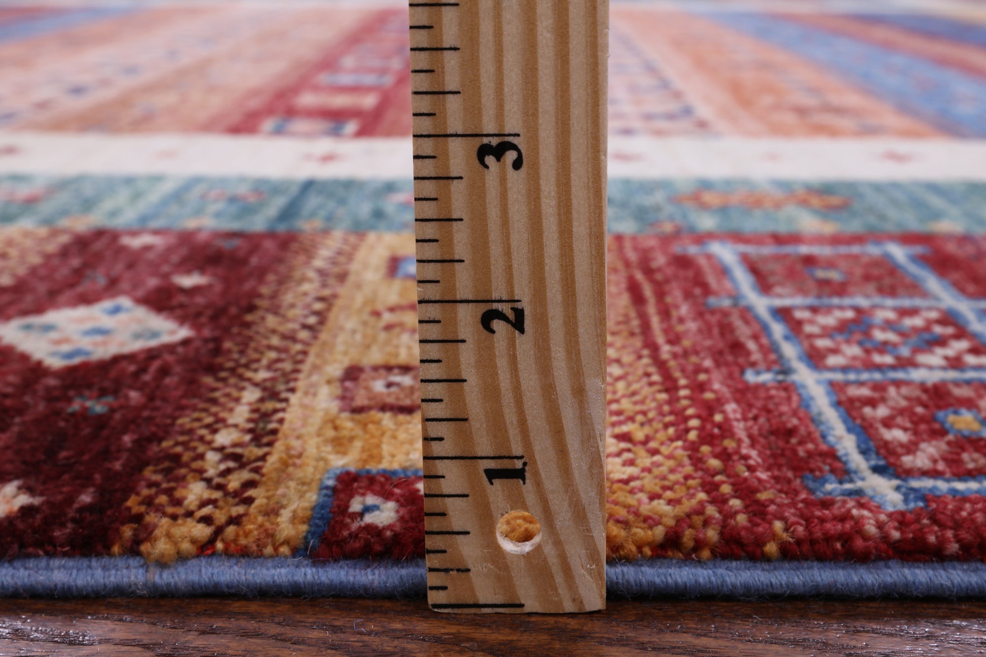 Tribal Persian Gabbeh Hand Knotted Wool Rug - 6' 7" X 9' 7" - Golden Nile
