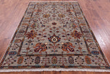 Peshawar Hand Knotted Wool Rug - 5' 9" X 8' 1" - Golden Nile
