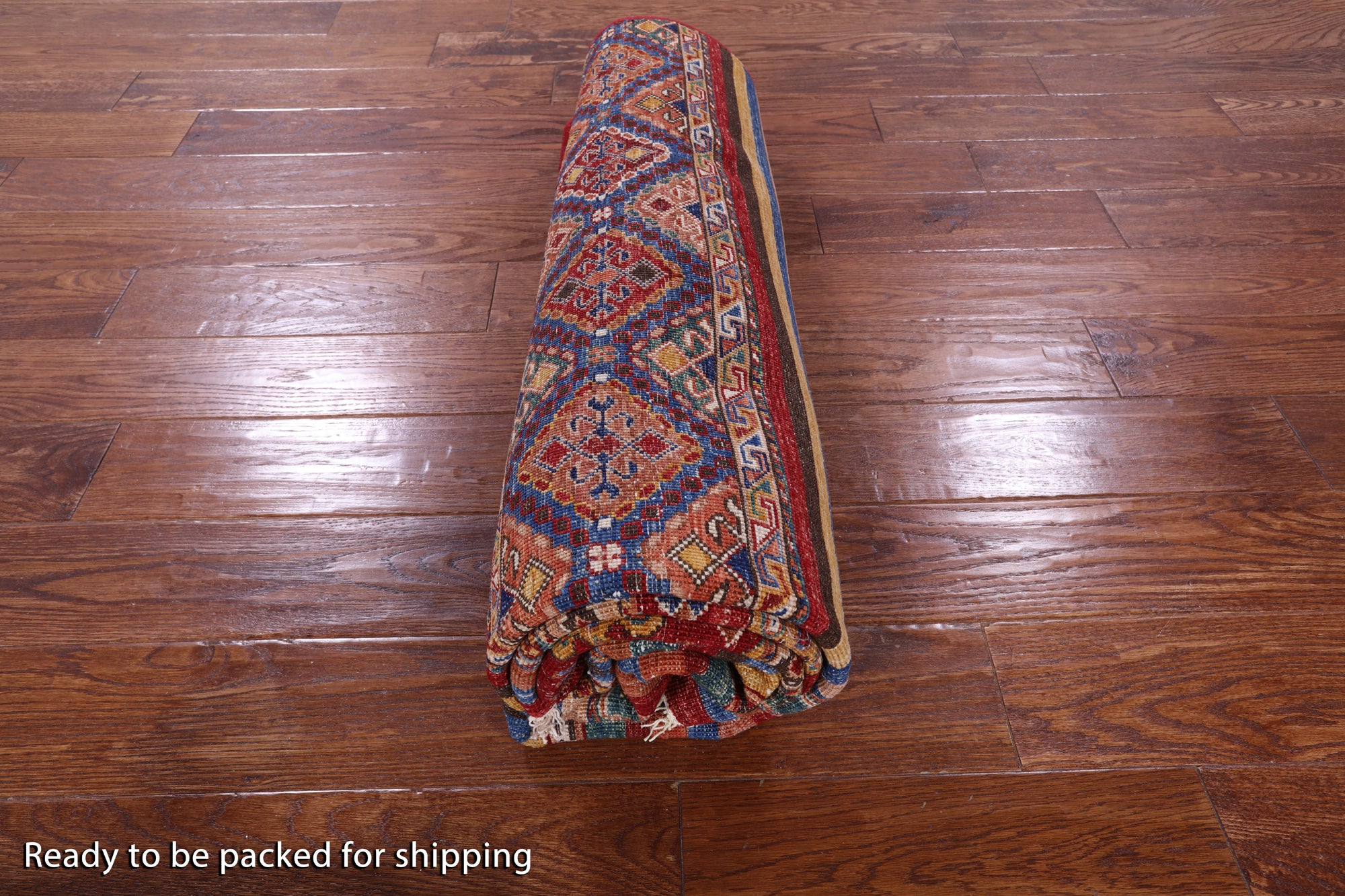 Khorjin Persian Gabbeh Handmade Wool Rug - 5' 7" X 7' 9" - Golden Nile