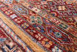 Khorjin Persian Gabbeh Handmade Wool Rug - 3' 11" X 5' 9" - Golden Nile