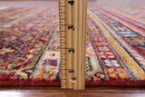 Khorjin Persian Gabbeh Handmade Wool Rug - 3' 11" X 5' 9" - Golden Nile