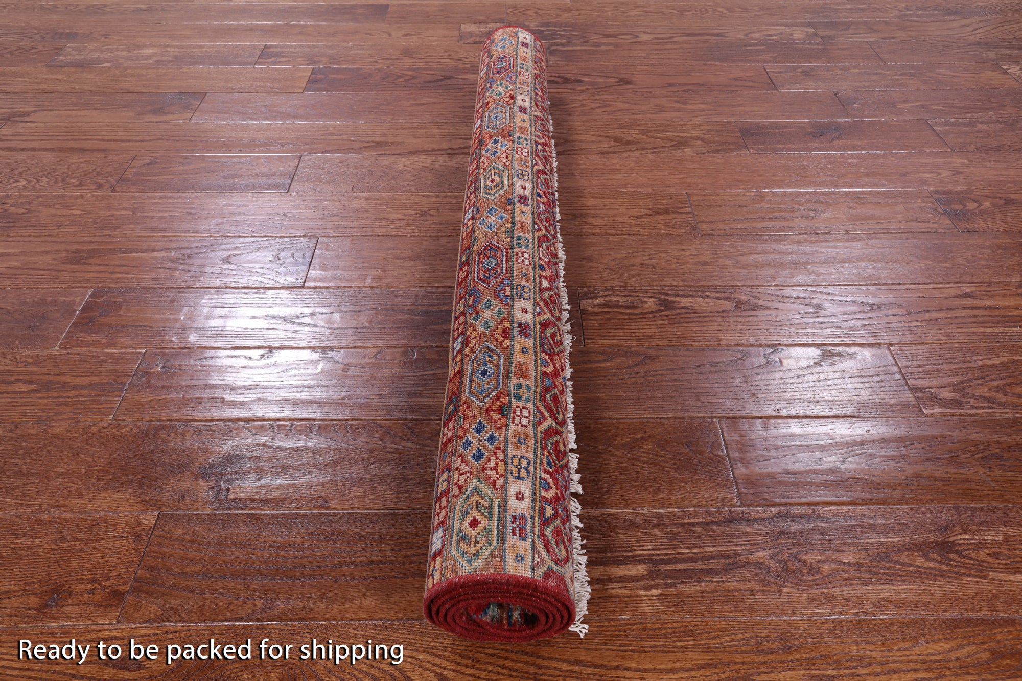 Khorjin Persian Gabbeh Handmade Wool Rug - 3' 11" X 5' 9" - Golden Nile