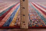 Khorjin Persian Gabbeh Hand Knotted Wool Rug - 4' 0" X 6' 3" - Golden Nile