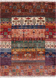 Tribal Persian Gabbeh Hand Knotted Wool Rug - 2' 11" X 3' 11" - Golden Nile