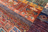 Tribal Persian Gabbeh Hand Knotted Wool Rug - 2' 11" X 3' 11" - Golden Nile
