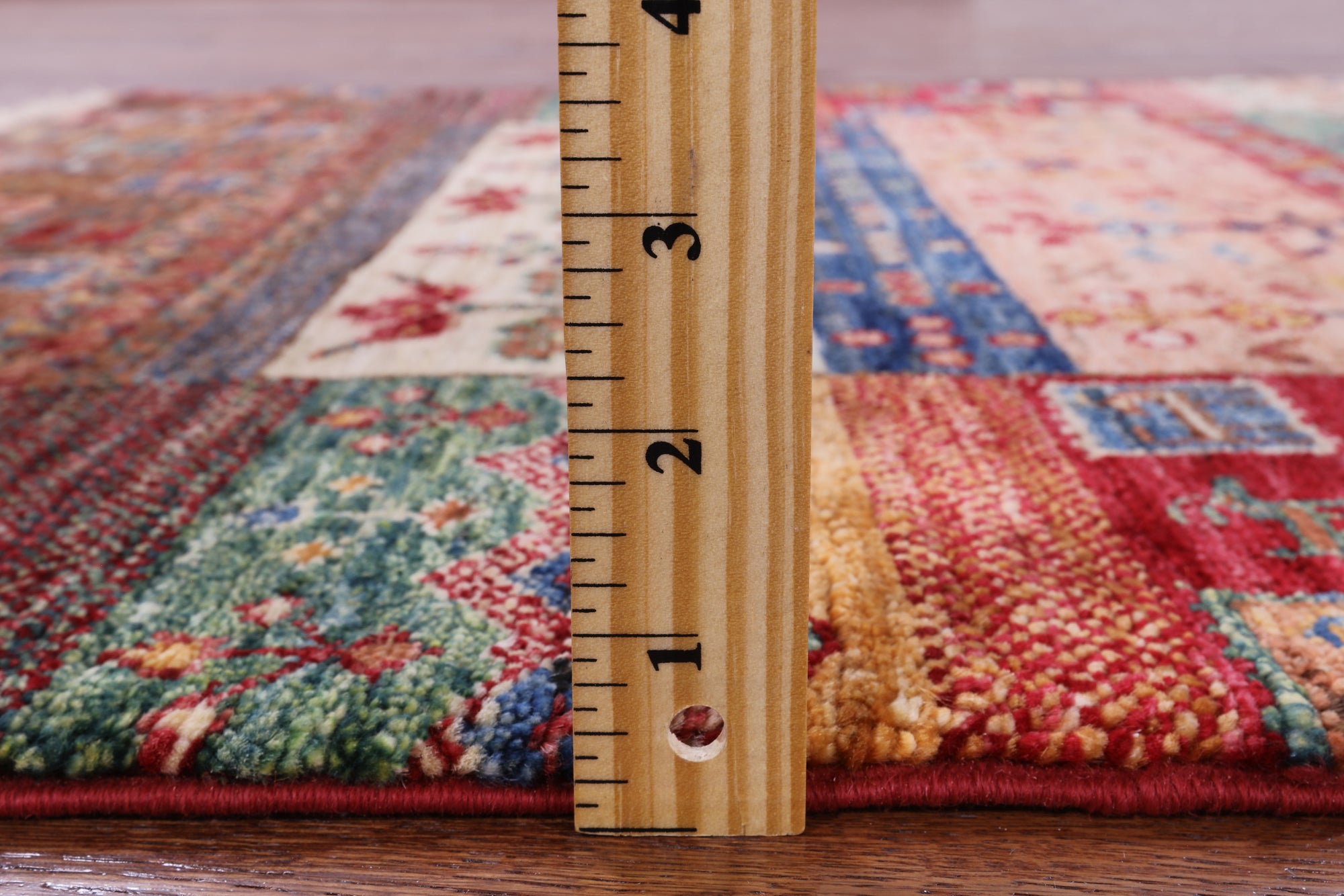 Tribal Persian Gabbeh Hand Knotted Wool Rug - 2' 11" X 3' 11" - Golden Nile