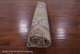 Square Turkish Oushak Hand Knotted Wool On Wool Rug - 9' 2" X 9' 6" - Golden Nile