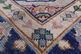 Square Turkish Oushak Hand Knotted Wool On Wool Rug - 9' 2" X 9' 6" - Golden Nile
